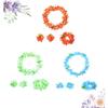 CHILDWEET Hawaiian Party Hanging Decorations Wreath Set Flower Headband Neck Ring Wristband for Wedding view 4