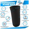 ABSOLUTE SUPPORT Above Knee Stump Shrinker, Amputee 20-30 mmHg Compression Socks - Black, X-Large, A520BL4 view 4