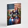 Caroline's Treasures All American Great Dane Greeting Cards Pack of 8 Blank Cards with Envelopes Whimsical A7 Size 5x7 Blank Note Cards view 1
