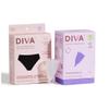 DivaCup Reusable Period Underwear & DIVA Cup Model 1 - Menstrual Underwear - Medical Grade Period Cup - Bikini, Black, M/L view 1