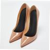 minkissy 1pair High Heel Insoles Design Breathable Leather Shoe Pads for Women Foot Care Cushions for Daily Use Black view 3
