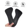 minkissy 1pair High Heel Insoles Design Breathable Leather Shoe Pads for Women Foot Care Cushions for Daily Use Black view 4