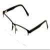 V.W.E. Men Premium Optical Frame Wide Large Head Reading Glasses Half Rim Metal - Clear Lens Reader DRM01 (Black, 1.25, x) view 2