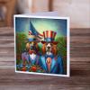 Caroline's Treasures All American Bloodhound Greeting Cards Pack of 8 Blank Cards with Envelopes Whimsical A7 Size 5x7 Blank Note Cards view 2