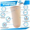 ABSOLUTE SUPPORT Above Knee Stump Shrinker, Amputee 20-30 mmHg Compression Socks - Beige, 2X-Large, A520BE5 view 4
