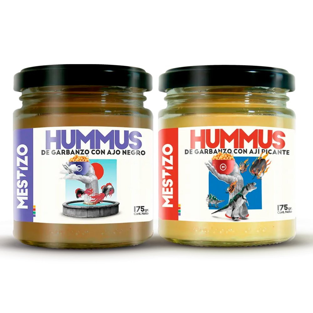 THEARG THE ARG | Pack Chickpeas Hummus with Black Garlic + Red Pepper | for Chips Crackers Bread and More | Natural Healthy Snacks