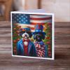 Caroline's Treasures All American Portuguese Water Dog Greeting Cards Pack of 8 Blank Cards with Envelopes Whimsical A7 Size 5x7 Blank Note Cards view 2