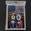 Caroline's Treasures All American Siberian Husky Greeting Cards Pack of 8 Blank Cards with Envelopes Whimsical A7 Size 5x7 Blank Note Cards view 3