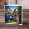 Caroline's Treasures All American Brussels Griffon Greeting Cards Pack of 8 Blank Cards with Envelopes Whimsical A7 Size 5x7 Blank Note Cards view 2
