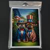 Caroline's Treasures All American Brussels Griffon Greeting Cards Pack of 8 Blank Cards with Envelopes Whimsical A7 Size 5x7 Blank Note Cards view 3