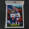 Caroline's Treasures All American Samoyed Greeting Cards Pack of 8 Blank Cards with Envelopes Whimsical A7 Size 5x7 Blank Note Cards view 3
