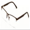 V.W.E. Men Premium Optical Frame Wide Large Head Reading Glasses Half Rim Metal - Clear Lens Reader DRM01 (Brown, 3.00, x) view 2