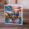 Caroline's Treasures All American Doberman Pinscher Greeting Cards Pack of 8 Blank Cards with Envelopes Whimsical A7 Size 5x7 Blank Note Cards view 2
