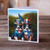 Caroline's Treasures All American Border Collie Greeting Cards Pack of 8 Blank Cards with Envelopes Whimsical A7 Size 5x7 Blank Note Cards view 2