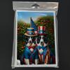 Caroline's Treasures All American Border Collie Greeting Cards Pack of 8 Blank Cards with Envelopes Whimsical A7 Size 5x7 Blank Note Cards view 3