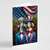Caroline's Treasures All American Saluki Greeting Cards Pack of 8 Blank Cards with Envelopes Whimsical A7 Size 5x7 Blank Note Cards view 1