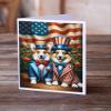 Caroline's Treasures All American Corgi Greeting Cards Pack of 8 Blank Cards with Envelopes Whimsical A7 Size 5x7 Blank Note Cards view 2