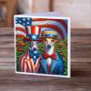Caroline's Treasures All American Greyhound Greeting Cards Pack of 8 Blank Cards with Envelopes Whimsical A7 Size 5x7 Blank Note Cards view 2
