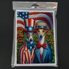 Caroline's Treasures All American Greyhound Greeting Cards Pack of 8 Blank Cards with Envelopes Whimsical A7 Size 5x7 Blank Note Cards view 3