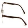 V.W.E. Men Premium Optical Frame Wide Large Head Reading Glasses Half Rim Metal - Clear Lens Reader DRM01 (Brown, 1.25, x) view 4
