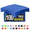 Party Solids Dark Blue Napkins Disposable Everyday 100 Pcs 2 Ply Dark Blue Dinner Napkins Bulk For Parties & Party Supplies view 1
