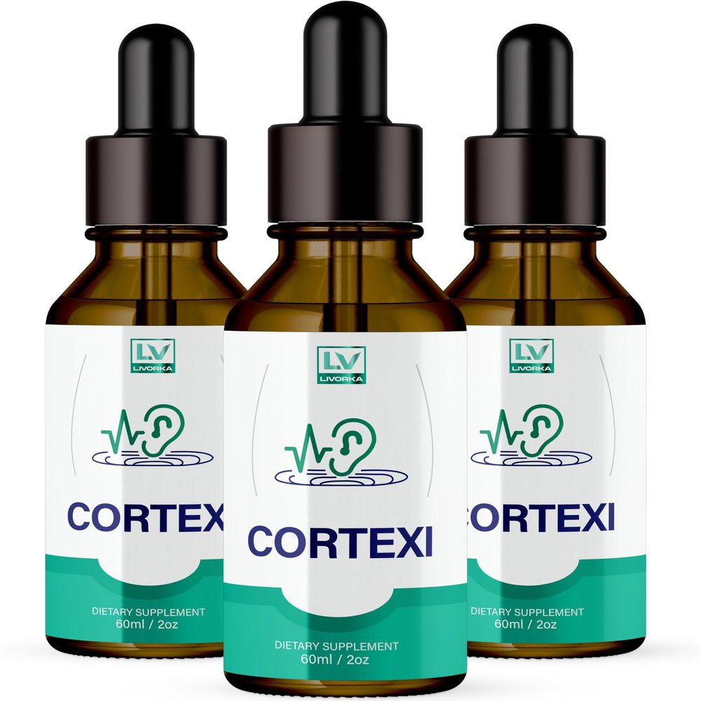 LIVORKA Cortexi Oral Drops to Drink - Formula for Ear Health, Hearing Support - Pack of 3 Bottles (90 Day Supply)