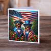 Caroline's Treasures All American Rottweiler Greeting Cards Pack of 8 Blank Cards with Envelopes Whimsical A7 Size 5x7 Blank Note Cards view 2