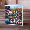 Caroline's Treasures All American Rat Terrier Greeting Cards Pack of 8 Blank Cards with Envelopes Whimsical A7 Size 5x7 Blank Note Cards view 2