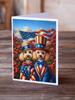 Caroline's Treasures All American Poodle Greeting Cards Pack of 8 Blank Cards with Envelopes Whimsical A7 Size 5x7 Blank Note Cards view 2