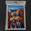 Caroline's Treasures All American Poodle Greeting Cards Pack of 8 Blank Cards with Envelopes Whimsical A7 Size 5x7 Blank Note Cards view 3