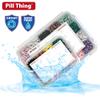 20 Compartment Large Pill Case with Airtight Seal - Silicone Gasket Waterproof Med Box with Medication Map (Combo Pack - 20 & 12) view 2