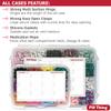 20 Compartment Large Pill Case with Airtight Seal - Silicone Gasket Waterproof Med Box with Medication Map (Combo Pack - 20 & 12) view 3