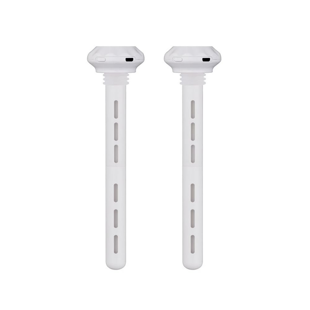 BudgetBundles US 2-4 Pcs Portable Mini Cool Mist Humidifier USB-Powered With Nightlight Travel (White,2 Pack)