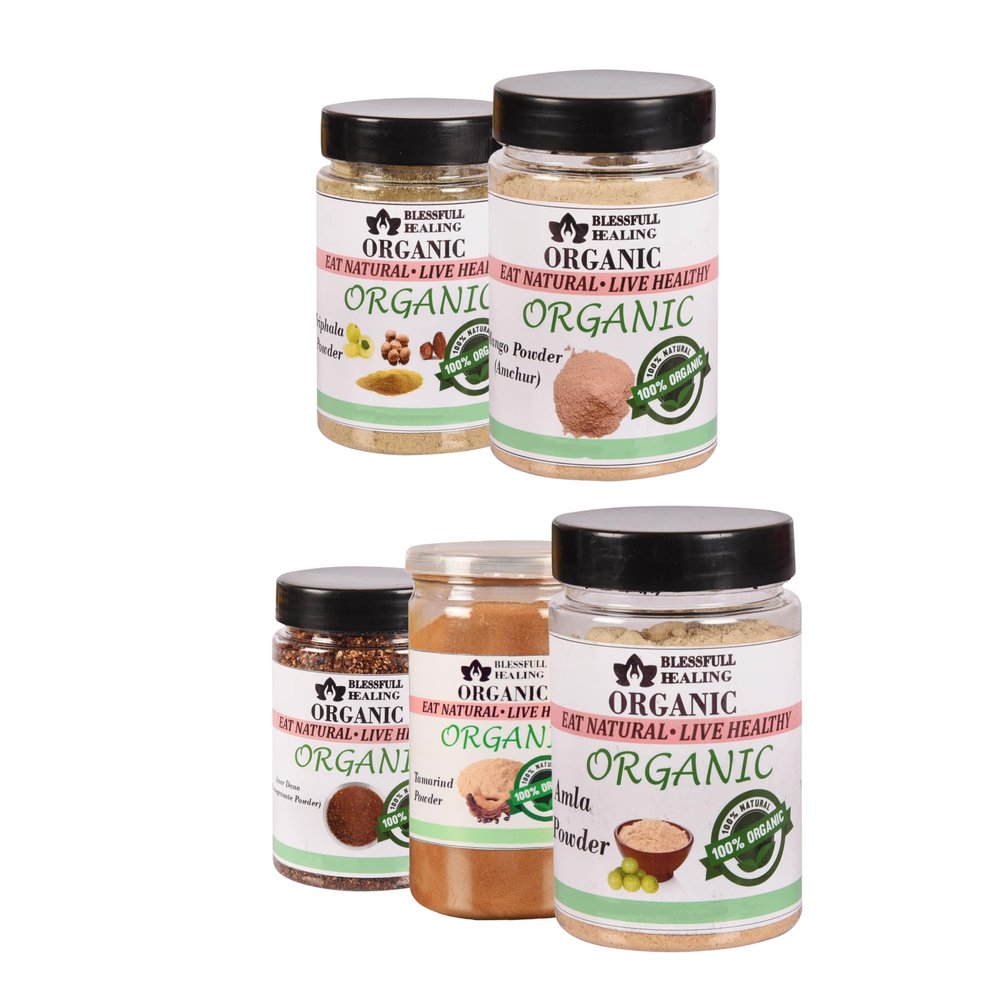 Blessfull Healing Organic Raw Spices Powder Combo Pack of 5 Combo #29
