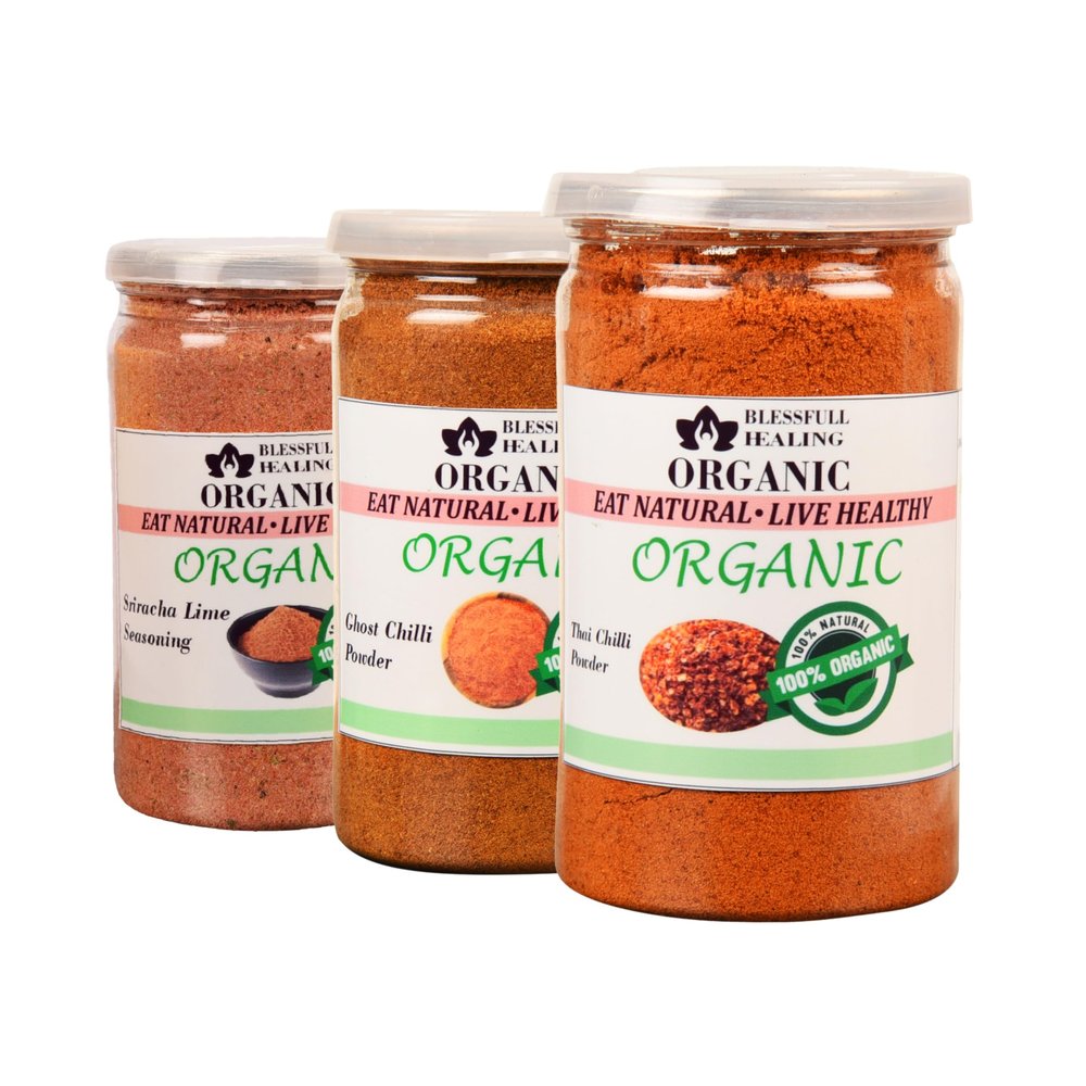 Blessfull Healing Organic Powder Spice Combo Pack of 3 Combo #25