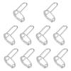 lasuroa 10pcs Wudu Nail Rings, Adjustable Fingernail Rings No Adhesive & Glue Fingertip Rings for Alternative to Acrylic Nails Gel Polish Reusable Jewelry Gift for Muslims Women Girl (Silver) view 1