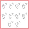 lasuroa 10pcs Wudu Nail Rings, Adjustable Fingernail Rings No Adhesive & Glue Fingertip Rings for Alternative to Acrylic Nails Gel Polish Reusable Jewelry Gift for Muslims Women Girl (Silver) view 3