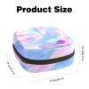 Period Bag,Sanitary Napkin Storage Bag,Blue Marble Pattern Abstract,Tampon Bag for Purse view 2