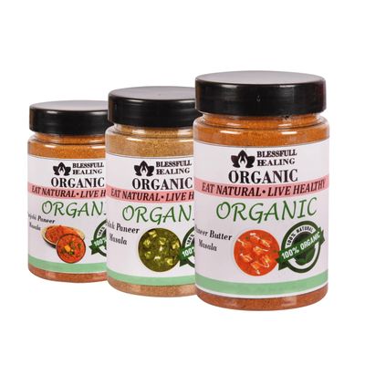 Blessfull Healing Organic Vegetarian Spice Combo Pack of 3 Combo #71