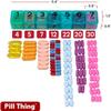7 Times a Day Weekly Pill Box Organizer Case, Secure 7X Pillbox with Medication Schedule (997-389 Combo) view 3