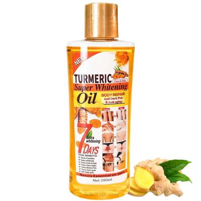 GeRRiT 200ml Ginger Massage Essential Oil,Gentle Skin Ginger Essential Oil,Facial Body Moisturizing Relaxing Massage Ginger Oil (1PCS)