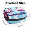 VTGHDEEQ Period Bag,Sanitary Napkin Storage Bag,Blue Stripe Pink Flamingo,Tampon Holder for Purse view 3