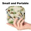 VTGHDEEQ Sanitary Napkin Storage Bag,Period Bag,Pad Bag,Birds Christmas Tree Snowflakes,Period Pouch view 2