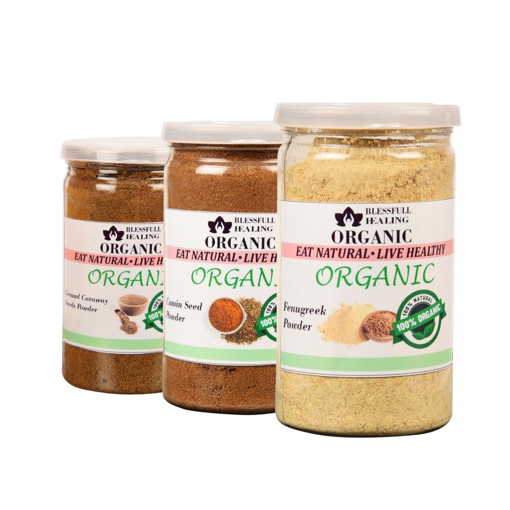 Blessfull Healing Organic Raw Spices Powder Combo Pack of 3 Combo #66