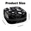 VTGHDEEQ Sanitary Napkin Storage Bag,Period Bag,Black and White Watercolor Easter Eggs,Sanitary Bags for Feminine Products view 3