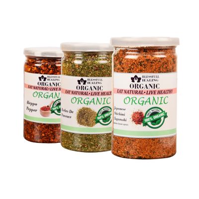 Blessfull Healing Organic Powder Spice Combo Pack of 3 Combo #20