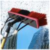 Outdoor Window Cleaning Pole, Water Fed Pole Kit with Hose Spray Solar Panel Cleaning Equipment for Cleaner Outdoor Window-30FT(9M) view 1