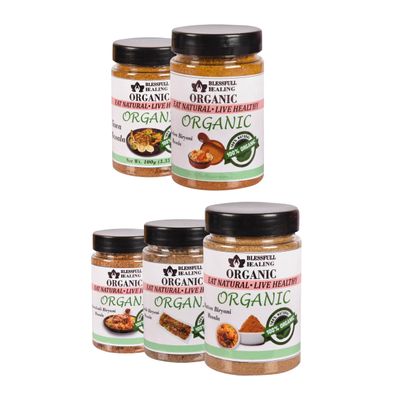 Blessfull Healing Organic Non- Veg Spice Combo Pack of 5 Combo #7