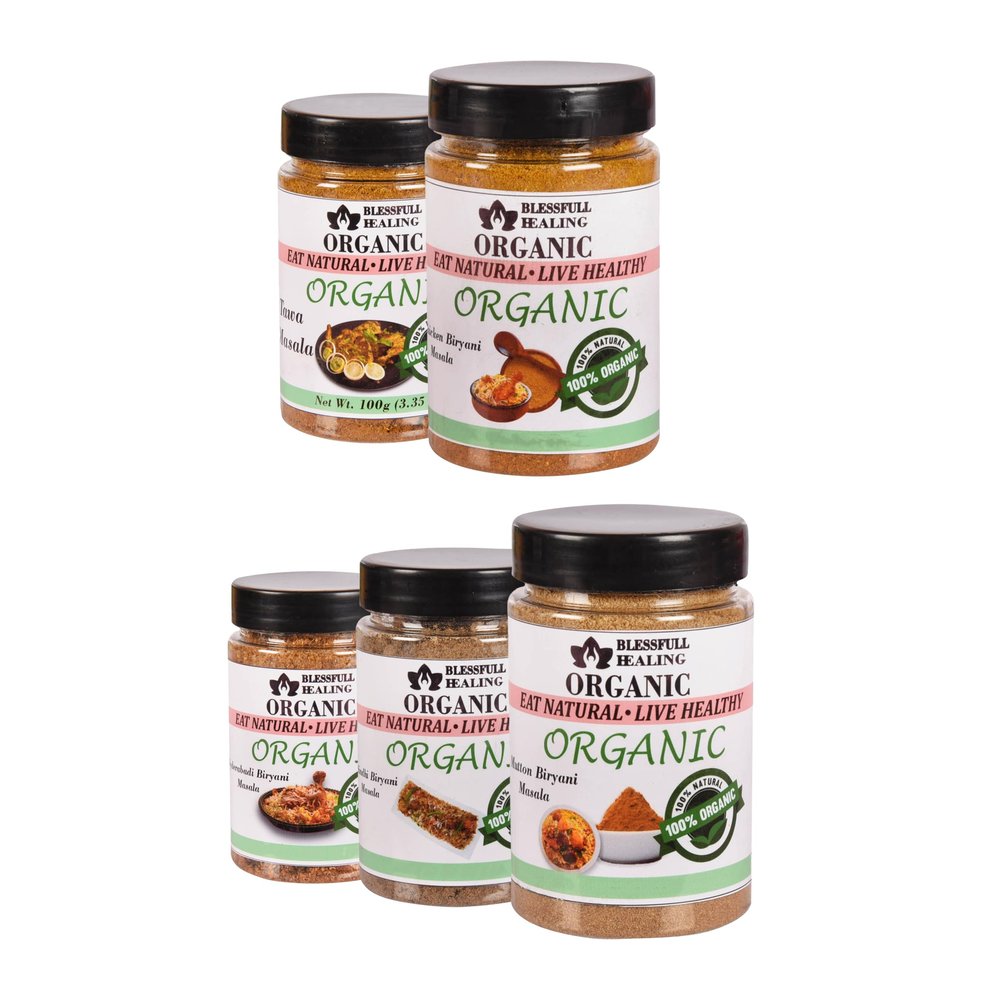 Blessfull Healing Organic Non- Veg Spice Combo Pack of 5 Combo #7