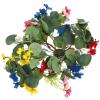 Ipetboom 2pcs Artificial Eucalyptus Leaf Candle Daisy Wreaths for Rustic Table Centerpiece Decor for Weddings Parties and Everyday Home Use view 1